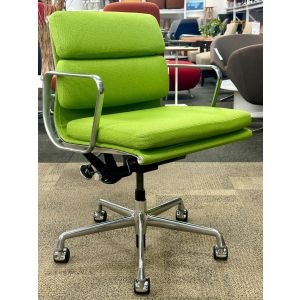 Herman Miller Eames Soft Pad, Management Height Chair (Neon/Chrome)