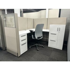 Pre-Owned Herman Miller Ethospace Workstation (6'D x 6'W x 54"H)