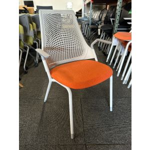 Herman Miller Sayl Side Chair (Orange/Silver)