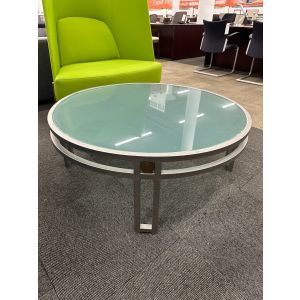 42" Round Glass Coffee Table