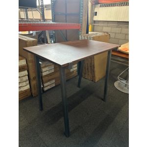 Wood Rectangular Bar Height Cafe Table