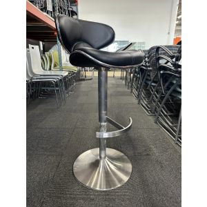 Black Bar Height Stools (Black/Metal)