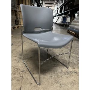 HON Olson High-Density Stacker (Gray/Chrome)