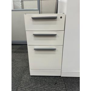 Allsteel Top Supporting Box/Box/File Pedestal (White)