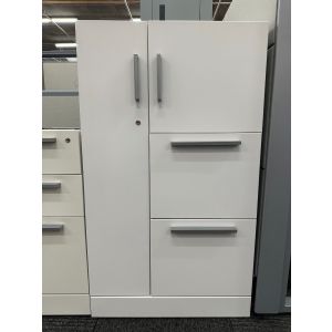 Allsteel White Wardrobe Tower