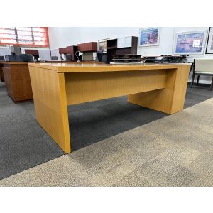 Maple Veneer Straight Desk - 84" x 36"