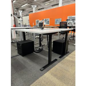 Compel Height Adjustable Desk with Mobile Box/File